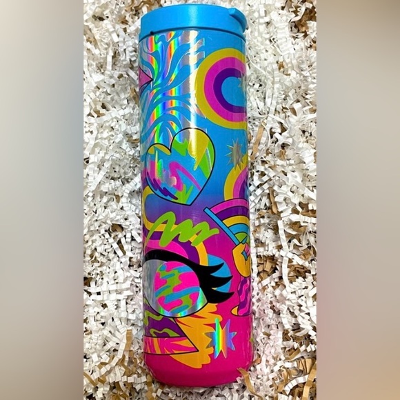 Starbucks Tim Singleton Pride Hot Cup Stainless Tumbler Holographic New 2023 - Picture 7 of 8